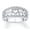 Silver, variant on Heart Ring Gold Plated Alloy Geometric Design Women Ring Gift For Mom Girlfriend European American Style Elegant