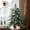 A654 Usloyux under 5$, variant on Usloyux Under $5 Christmas Tree Collar, Velvet White Tree Skirt with Red Bow Decoration, 23.6 Inch Diameter Base Cover for Xmas Tree, Festive Seasonal Display for Living Room Decor