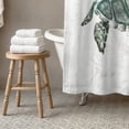 thumbnail image 3 of Creative Products Teal Watercolor Sea Turtle  71x74 Shower Curtain, 3 of 7