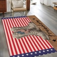 thumbnail image 2 of Independence Day Area Rugs 4'x6', Washable Small Throw Rugs for Office Bathroom, Red Stripes US Flag Vintage Boots Indoor Outdoor Rug Non-Slip Low Pile Carpet Runner Reversible Floor Mats, 2 of 8