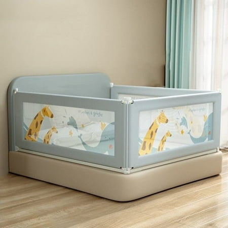 71in Baby Safety Rails Height Adjustable Bed Guardrail for Toddlers Single Piece