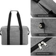 thumbnail image 2 of Qarigey Bolsa de picnic plegable, refrigerador portátil y multifuncional para actividades al aire libre, bolsa fresca plegable Bolsas de mensajero y de hombro negro grande, 2 of 6