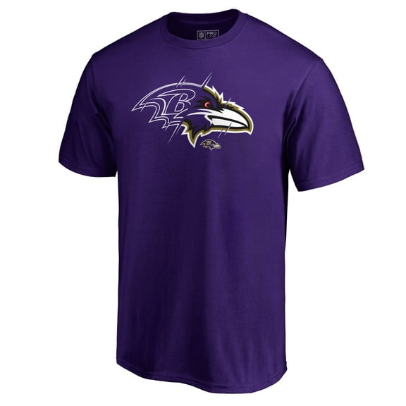 Men's Purple Baltimore Ravens X-Ray T-Shirt