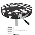 thumbnail image 4 of Lsque Memorial Day1 Pattern Round Bar chair cushion covers Velvet Fabric Premium Comfort Protects from Scratches and Stains for 14-17 Inch Chair-12 inch, 4 of 7