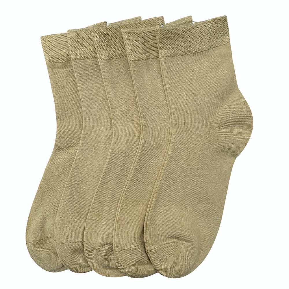 SERISIMPLE Solid Color Women Bamboo Socks Thin Breathable absorb