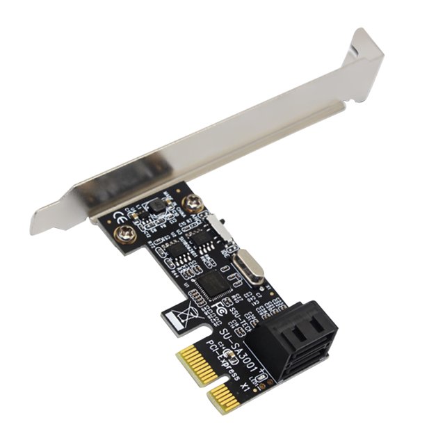 Tarjeta PCIe SATA SA3001 SATA III PCIe Card 2 puertos SATA a PCI-e 1X adaptador convertidor con soporte FLhrweasw El nuevo