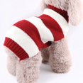 thumbnail image 2 of Classic Red Snow Pet Turtleneck Dog Sweater Puppy Kitten Cats Apparel Clothes, 2 of 7
