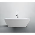thumbnail image 4 of Bellaterra Home Messina 71 inch Freestanding Bathtub in Glossy White, 4 of 5