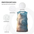 thumbnail image 3 of Xecao Cute Cloud Cat print basketball shirt for both men and women, a unisex basketball jersey perfect for theme parties-Medium, 3 of 6