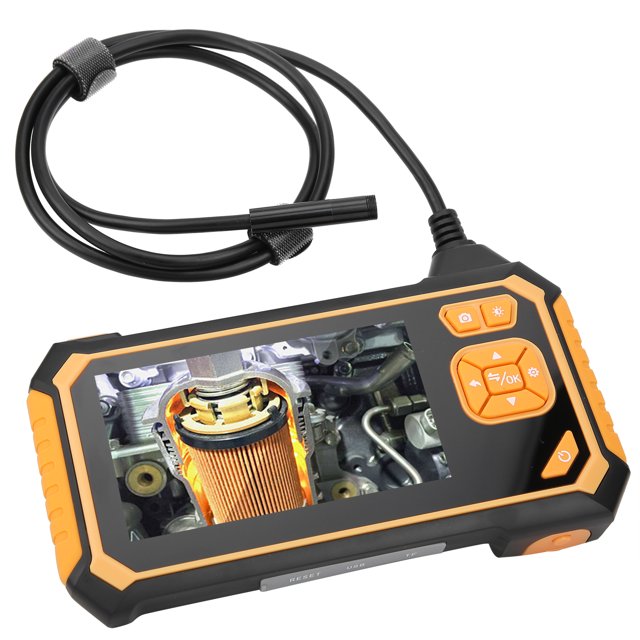 Endoscope Industrial Waterproof Inspection Endoscope Dual Lens For Pipeline Detection Maintenance With LCD Display Pipeline Inspection Tool ANGGREK Hardware