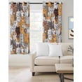 thumbnail image 2 of Cartoon Cat Blackout Curtains for Bedroom Living Room Darkening Curtains 54 Inch Long Modern Funny Cute Orange Gray Animals Short Curtain for Small Window Treatment Insulated Grommet Drapes 42"x54"x2, 2 of 9
