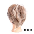 thumbnail image 2 of Synthetic Messy Bun Scrunchie Chignon with Elastic Bands Donut Straight Ponytail Hair Pieces, 2 of 7