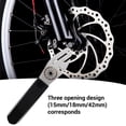 thumbnail image 4 of Bike Disc Brake Correction Wrench Brake Rotor Alignment Truing Tool with Disc Brake Pads Tool for Road Bike,1 x Bike disc correction wrench 2 x Long adjustment piece 2 x ellipse adjustment piece, 4 of 8