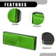 thumbnail image 5 of Reflector universal de 4 piezas de 3,46 "x 1,26" - Reflector rectangular de seguridad para motocicleta y bicicleta que aumenta la visibilidad y la seguridad en la carretera - Plástico verde, 5 of 8