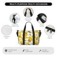 thumbnail image 3 of Travel Duffle Bag Lilies Flowers Yellow Travel Tote Bags Carry on Luggage Waterproof Weekender Bags with Top Handle Adjustable Shoulde Strap for Travel Gym, 3 of 5