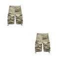 thumbnail image 2 of Minnieouse Pantalones cortos Cargo para hombre, con múltiples bolsillos, ligeros, amigables con la piel, de talla grande, informales, pantalones Caqui treinta y cuatro 2Conjunto, 2 of 6