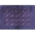 thumbnail image 1 of Ahgly Company Machine Washable Indoor Rectangle Persian Blue Traditional Area Rugs, 2' x 5', 1 of 4
