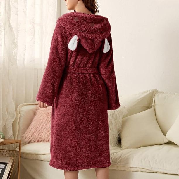 Batas de moda para mujer, bata de baño alargada, mantiene el calor, solapa, mismo estilo para hombres y mujeres, pijama de manga larga para mujer.