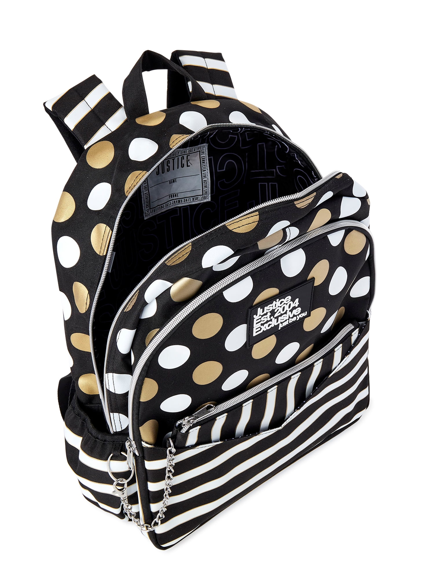Justice polka cheap dot backpack
