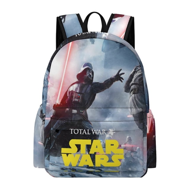 La Guerra de las Galaxias-theme Backpack, Campus style schoolbag Bookbag with Adjustable Shoulder Straps And Large Zip Compartment, Unisex Travel Bags.42x30x15cm