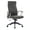 Gray, variant on LeisureMod Hilton Modern High Back Leather Conference Office Chair With Adjustable Height & Swivel In Black