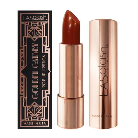 LA Splash Golden Gatsby Collection Pop Up Lipstick Esme (Brick
