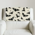 thumbnail image 2 of TSOVTHRID Vintage Bat Floral Print Recliner Headrest Protector Couch Head Rest Covers Non Slip Sofa Headrest Covers for Furniture Home Decoration 17x27 in, 3 Pieces, 2 of 7