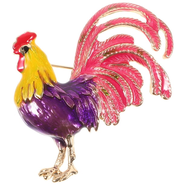 Pin de sombrero, Pin de solapa de gallo, broche de ropa, Pin de solapa decorativo, broche estético
