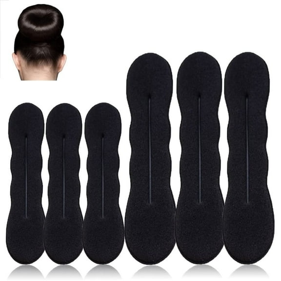 NOGIS Hair Bun Maker 6 Pcs Bun Maker for Hair Foam Sponge Hair Donuts for Buns, Hair Twister Easy Snap-and-Roll Bun Hair Tool, Hair Bun Accessories for Women