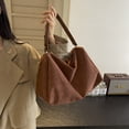 thumbnail image 2 of Bolso Nuevo Almohada Gamuza Versátil Alta Gama Hombro Gran Capacidad (café), 2 of 9