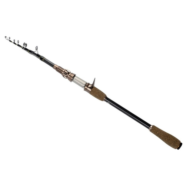 Travel Fishing Rod, Surf Casting Rod High Carbon Lightweight Portable Fishing  Pole Fishing Rod for Trout, Bass Trout, Walleye, Salmon, Pike 2.1m 