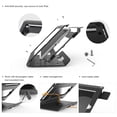 thumbnail image 5 of Beelta Retail Koisk iPad Stand 10.2 inch, Anti Theft POS Tablet Stand, Metal, Black, 5 of 6
