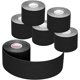 thumbnail image 1 of CHAO Cinta deportiva terapéutica elástica, juego de 6 rollos, 2" x 16,4 pies por rollo (negra), 1 of 5