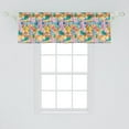 thumbnail image 2 of Ambesonne Colorful Window Valance, Continuous Forest Leaves, 54" X 18", Multicolor, 2 of 3