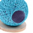thumbnail image 4 of Small Pet Hamster Bed House Rattan Ball Shaped Cage Nest with Blue S, 4 of 8