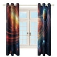 thumbnail image 3 of Galaxy Star Outer Space Modern Window for Living Room Curtains for Child Bedroom Kitchen Decor Blinds Drapes, 3 of 7