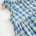 thumbnail image 6 of CYRBOKO Toddler Girls Summer Dresses, Crew Neck A-line Sleeveless Comfortable Casual Dresses Blue Size 4-5 T, 6 of 8