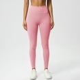 thumbnail image 5 of HAPIMO Women's High Waist Tummy Control Leggings Stretch Yoga Workout Pants Butt Lifting Pants Casual Seamless Running Athletic Pants Pink L, 5 of 8