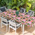 thumbnail image 2 of Saint Patrick's Day Table Cloths for 8 Foot Rectangle Tables, Pink Gnomes Hat Boot Clovers Love Patio Waterproof Elastic Fitted Tablecloths, Washable Rectangular Table Cover for Camping, 2 of 8