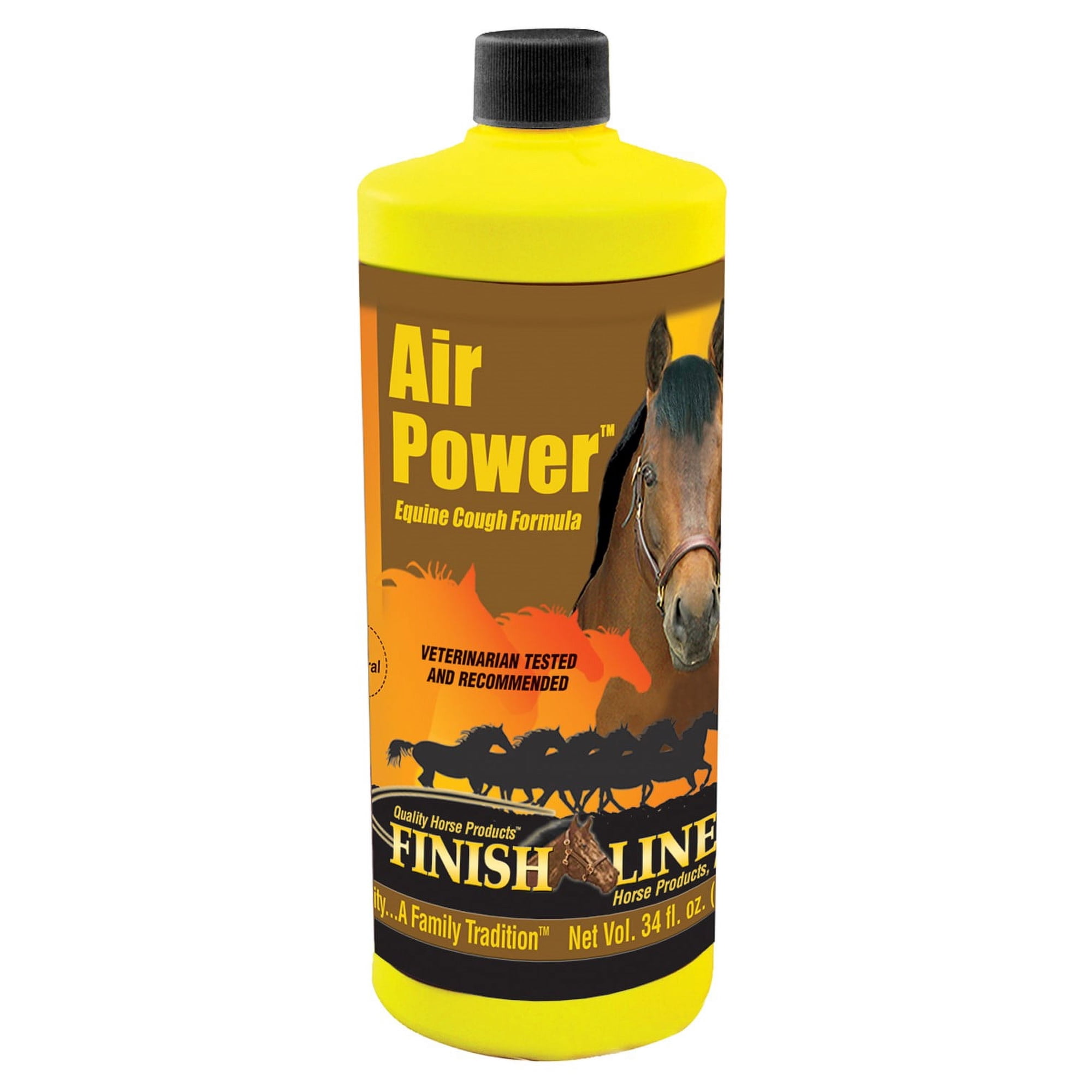 Finish Line Air Power Natural Horse Cough Syrup, 34 Fl Oz