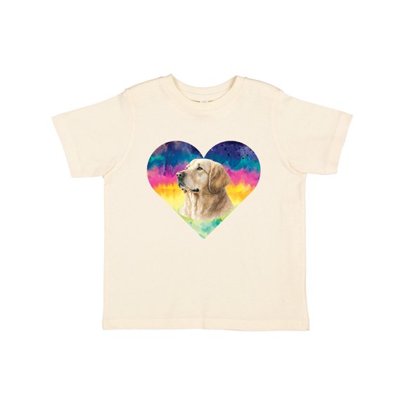 Inktastic Golden Retriever Dog Retro Girls Toddler T-Shirt