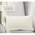 thumbnail image 2 of Nestl Velvet Throw Pillow Covers Solid Rectangle Soft Decorative Pillow Cover for Sofa, 12" x 20", Off White, Pack of 2, 2 of 8