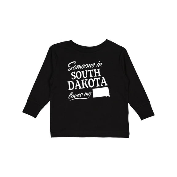 Inktastic Someone in South Dakota Loves Me Boys or Girls Long Sleeve Toddler T-Shirt