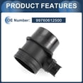 thumbnail image 6 of Unique Bargains Mass Air Flow Sensor Assembly MAF Sensor No.99760612500 for Porsche 911 2007-2013 Black 1 Pc, 6 of 7