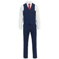 thumbnail image 3 of Men's Three Piece Premium Modern Fit Two Button Suit Indigo Blue, 3 of 5