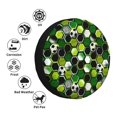 thumbnail image 4 of Salouo Soccer1 Print Spare Tire Cover 14-17 inch Spare Tire Protector Universal Tough Tire Wheel Cover for Trailer SUV and Truck-15 inch, 4 of 6