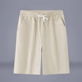 thumbnail image 1 of pstuiky Pantalones cortos para hombre, Pantalones cortos transpirables de color liso para hombre, informales, para vacaciones, con bolsillos Pantalones cortos de baloncesto, 1 of 9