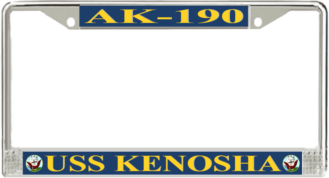USS Kenosha AK190 License Plate Frame