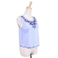 thumbnail image 3 of Blue Pepper Country Parade Embroidered Neckline Scallop Hem Button Back Top, 3 of 4