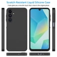 thumbnail image 5 of For Samsung Galaxy A16 5G Case, Liquid Silicone Phone Case for Galaxy A16 5G, Ebizware Shockproof Full-Body Protective Rugged Rubber Slim Cover with Microfiber Lining - Black, 5 of 11